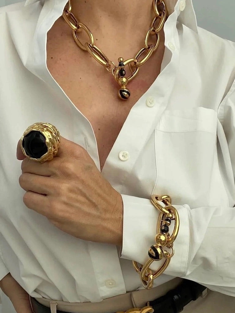 Gold-Plated Gemstone Rings