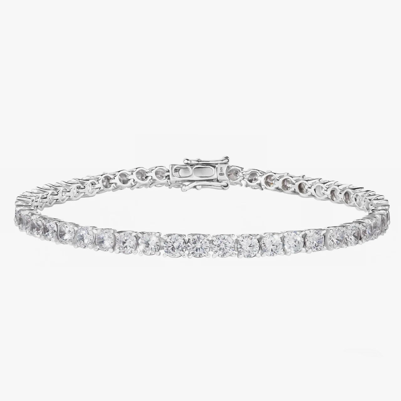 Classic Tennis Bracelet with Round-Cut Stones